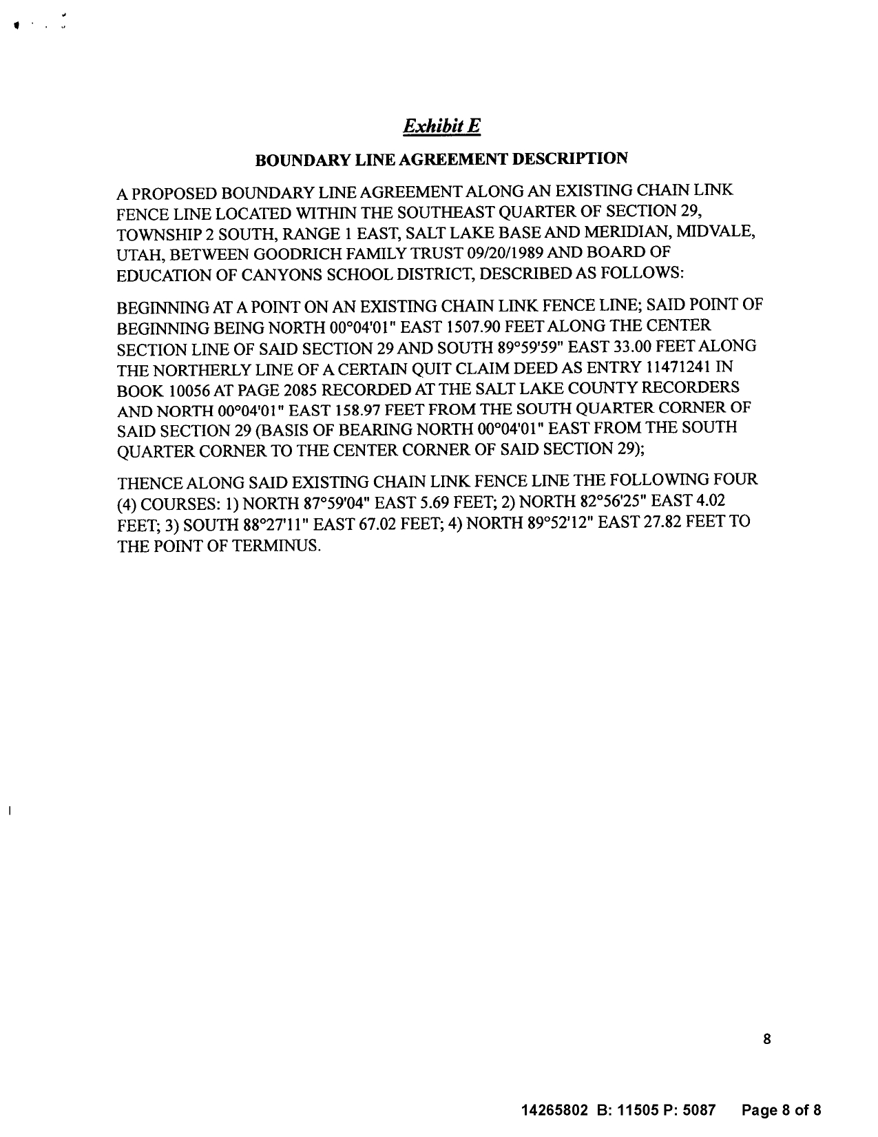 Boundary Line Agreement - Peterson Engineering, P.C